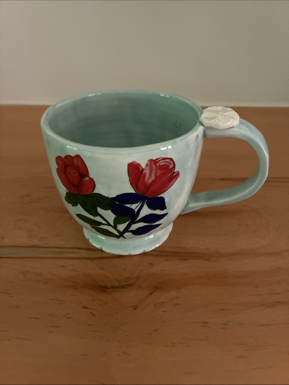 Anthropologie Francesca Kaye Rose Floral Mug - Perfect